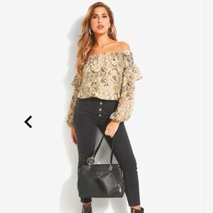 Guess snake print top
